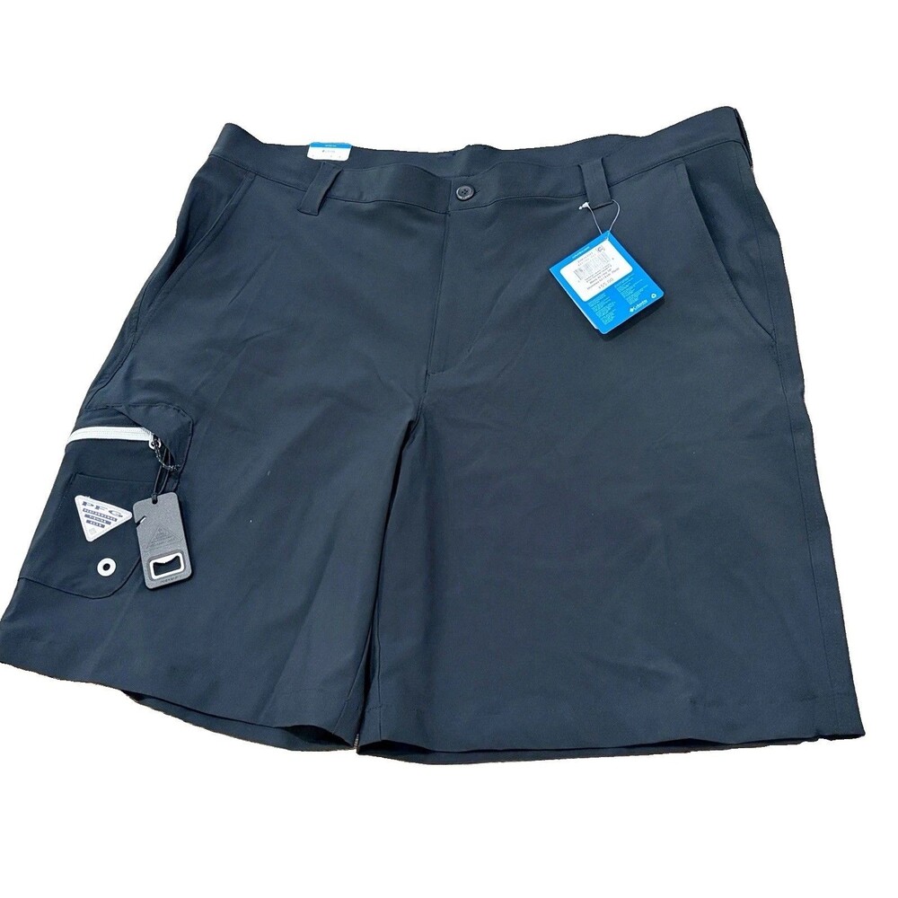 COLUMBIA PFG Men’s Black Terminal Tackle II 10” Fishing Shorts - Sz 42 - NWT